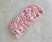 Quilted Sunglass/Eyeglass case - MEOW Cat-i-tude pink