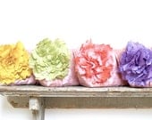 pastel peony wedding clutches, spring wedding colors, silk peony flower