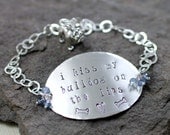 Kiss My Bulldog On The Lips Bracelet- Sterling Silver,lavender blue mystic topaz,bulldog,charm