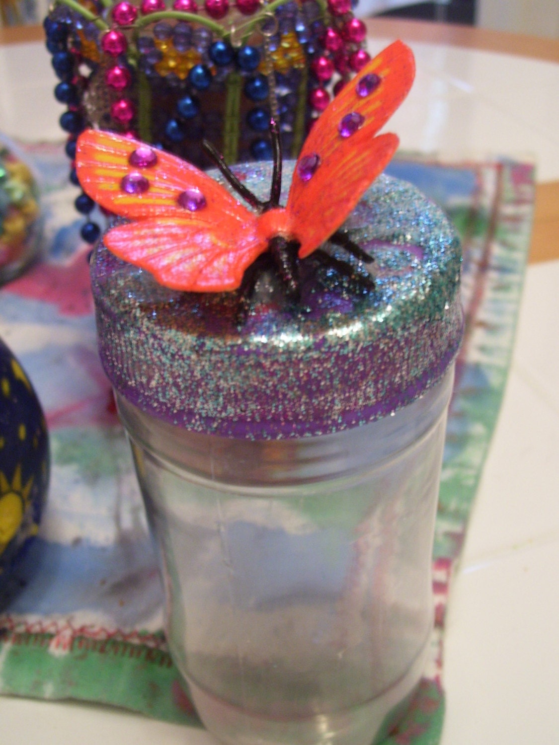 butterfly nick nack jar