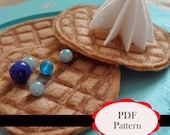 Felt Waffles and Whipped Cream Pattern & Tutorial