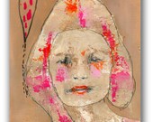 Original  Portrait Painting - Acrylic Mixed Media