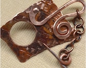 Handmade Rustic Copper Toggle Clasp
