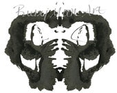 Rorschach Ink Blot Art print 8x10 no 23