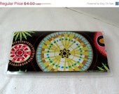 Anniversary Sale Checkbook Cover Carnival Bloom Cash Holder Works with Duplicate Checks