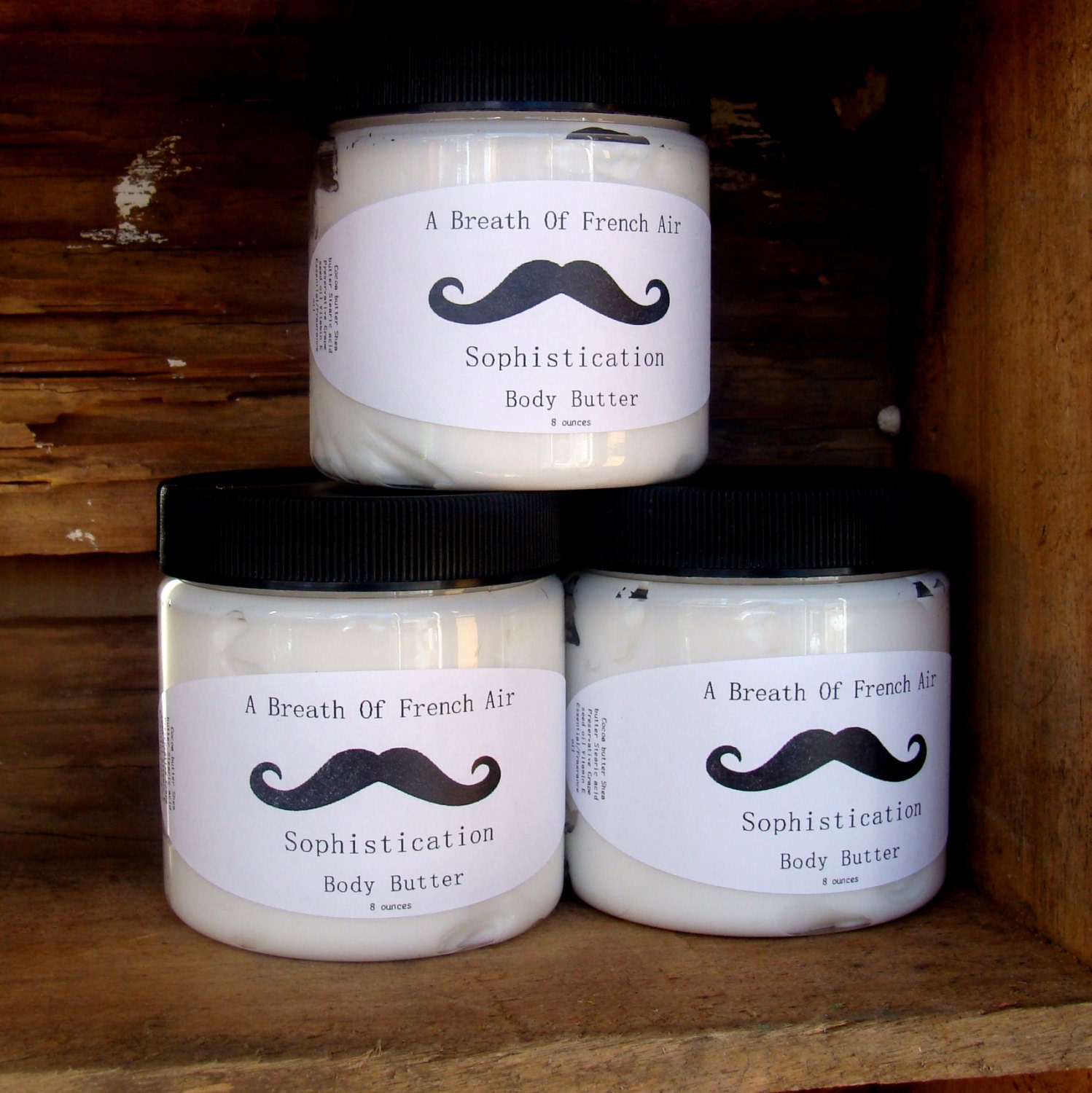 Organic Body Butter For Men Sophistication Shea Cocoa Facial Care All Natural 4 Ounce For Mother's Day