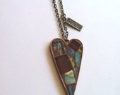 Believe In Love Heart Art Pendant by Smashgirl 