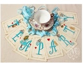 Alice in Wonderland Tea Party bunting, paper garland, party decoration, high tea, shower tea, baby shower