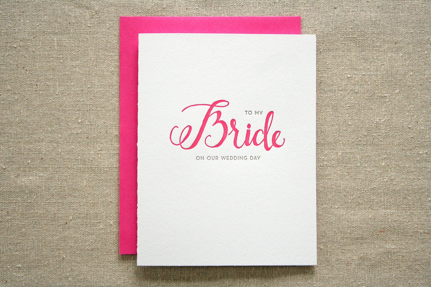 Bride Letterpress Card