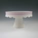 Cake Stand with Scallop Edge for Wedding, Birthday, Shower, Entertaining