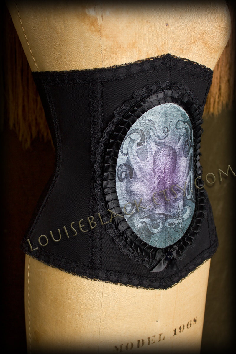 Custom Made Octopus Kraken Cameo Corset by Louise Black