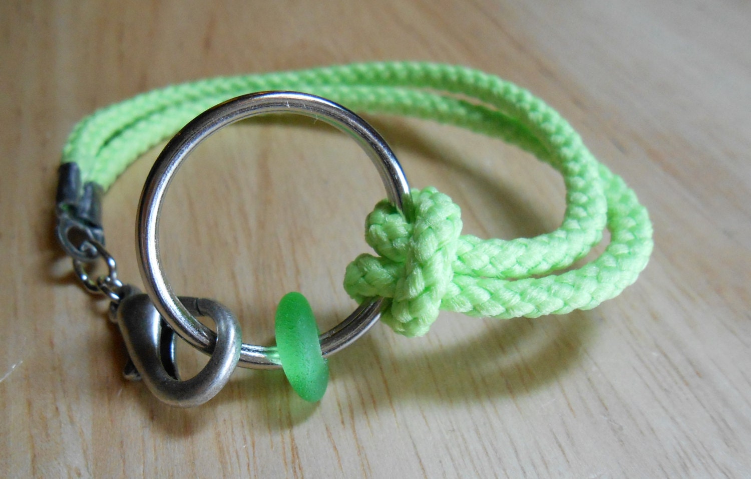 Sea Glass Jewelry - Nautical Ring Bracelet - TRAVELLER
