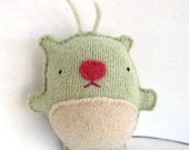 Honeydew Green Hamster - Recycled Wool Plush Toy