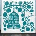This Bell Will Ring When We Learn Something New - hand screenprinted tile