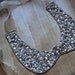 Statement Necklace, Beaded, Bib, Handmade, Peter Pan Collar, Silver, Sequins, Sparkle, Wedding, Valentines Day
