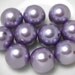 10 Purple Pearl Beads Acrylic 20MM (H252)
