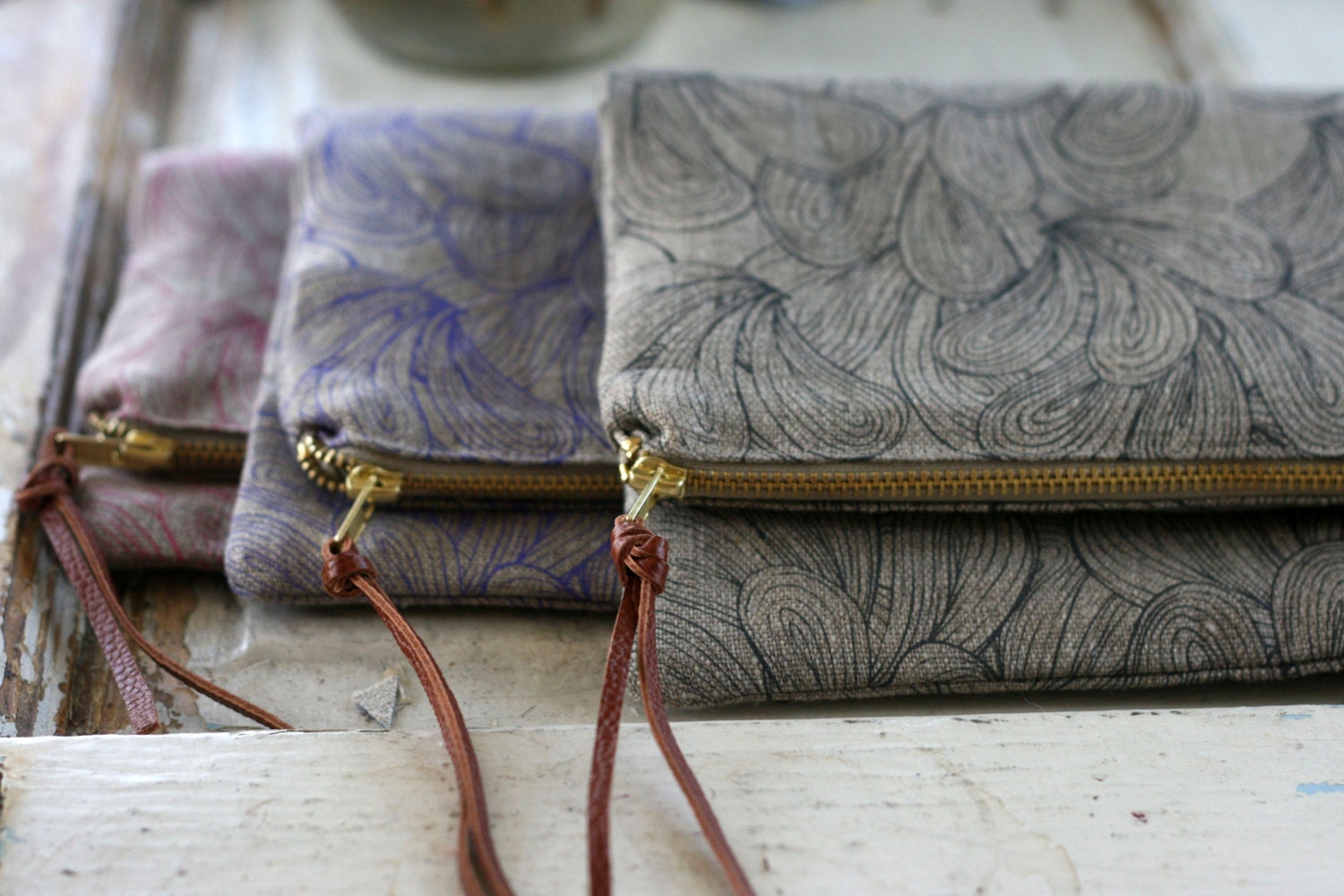 Palmiers Foldover Bag