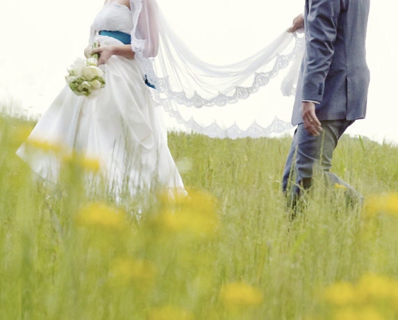 Mantilla - Chapel Length Veil
