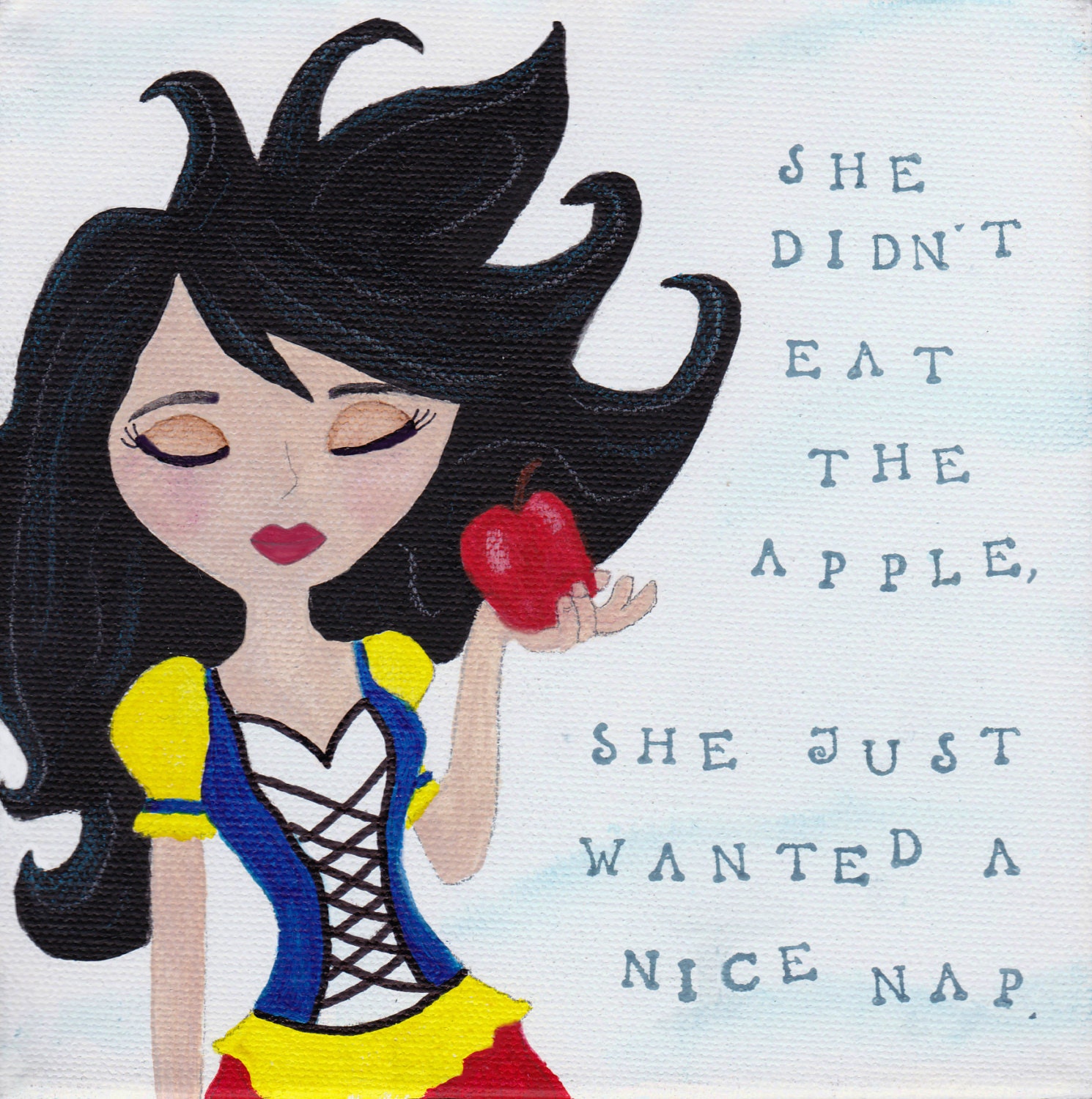 Fairy Tales with a Modern Twist - Snow White is Just Napping