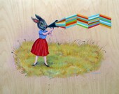 Original Animal Art - Colorful Language  - Mr. Hooper Painting