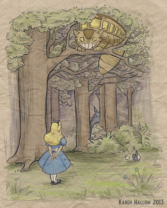 Curious Catbus Notecard