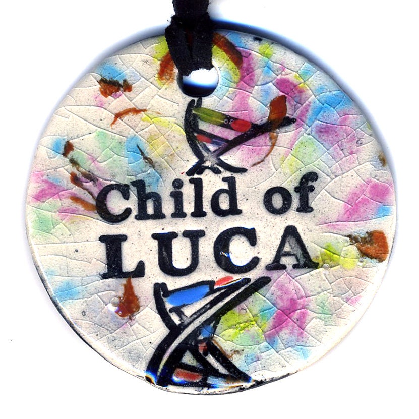 Child of LUCA Ceramic Necklace in Multicolor crackle