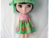 Blythe Dress: Cat Face Bubbles,  made by Princess51