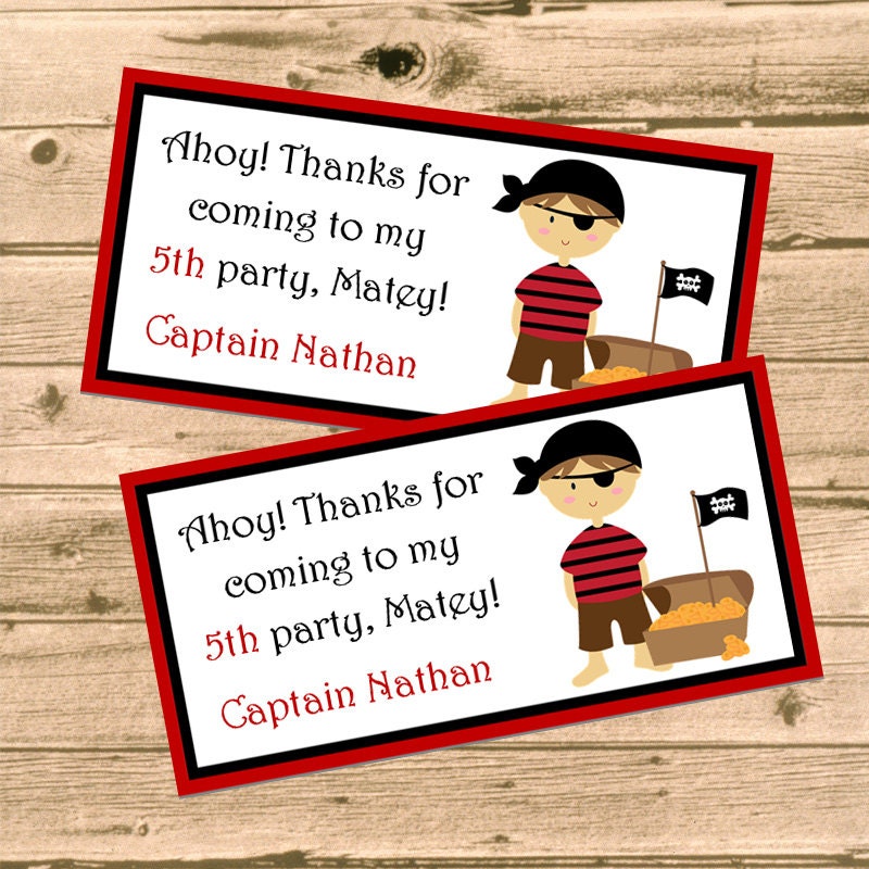 DIY Personalized Candy Bag Topper - Printable PDF File, Treat Bag Topper, Party Favor