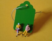 Little People Earrings non-allergenic plastic stud post