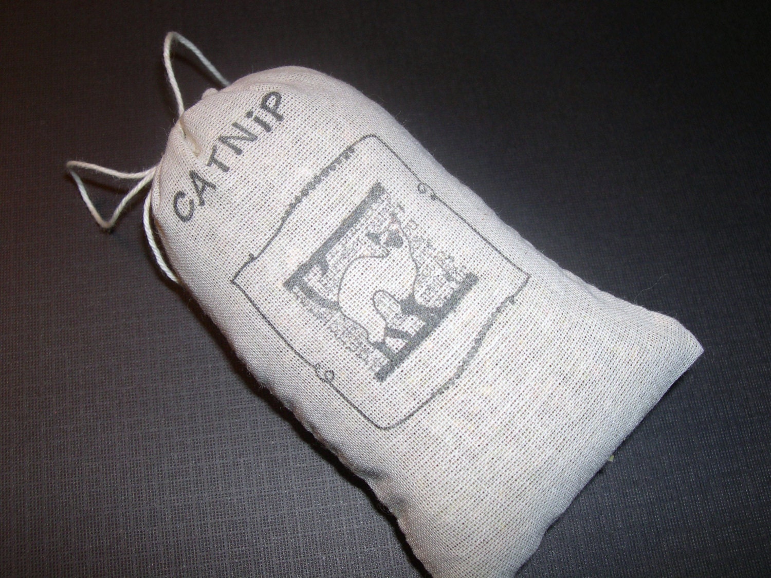 Organic Catnip (Cat Nip) Loose in a Hand Stamped Bag Cats