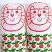 Original Handmade Retro vintage fabric toy lion plush softie by Jane Foster 70s cherry fabric