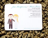 Wedding Invitation Modern Couple Custom Wedding - Deposit