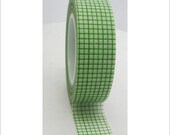Green Grid -- Washi Tape -- single roll Il_170x135
