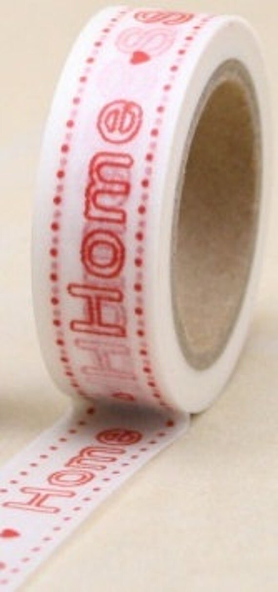 Red Home Sweet Home -- Washi Tape Il_570xn