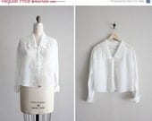 SALE 25% OFF 1910s cotton blouse / edwardian lawn blouse