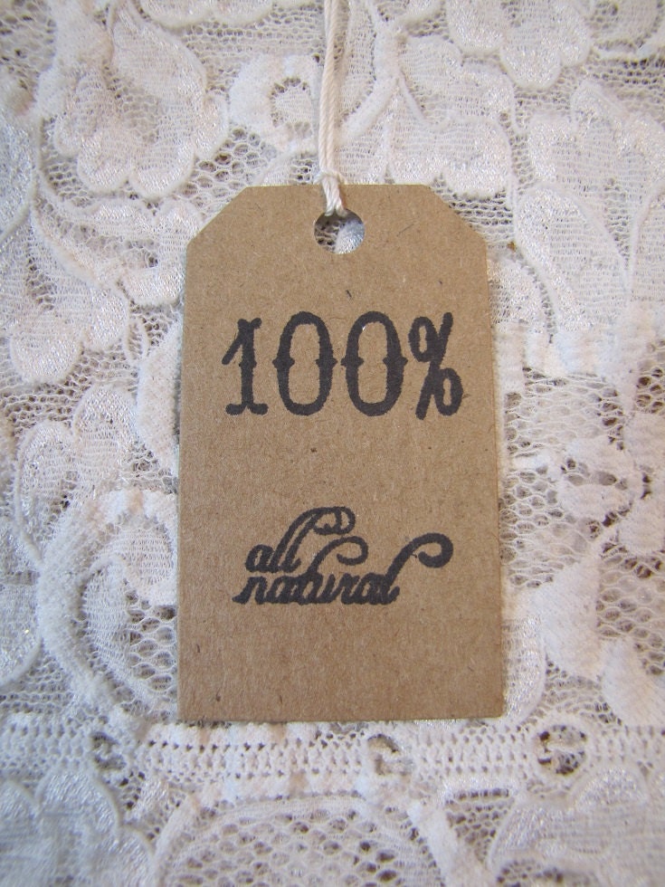 All Natural Tags 100% natural tags home grown vegetable handmade food tags