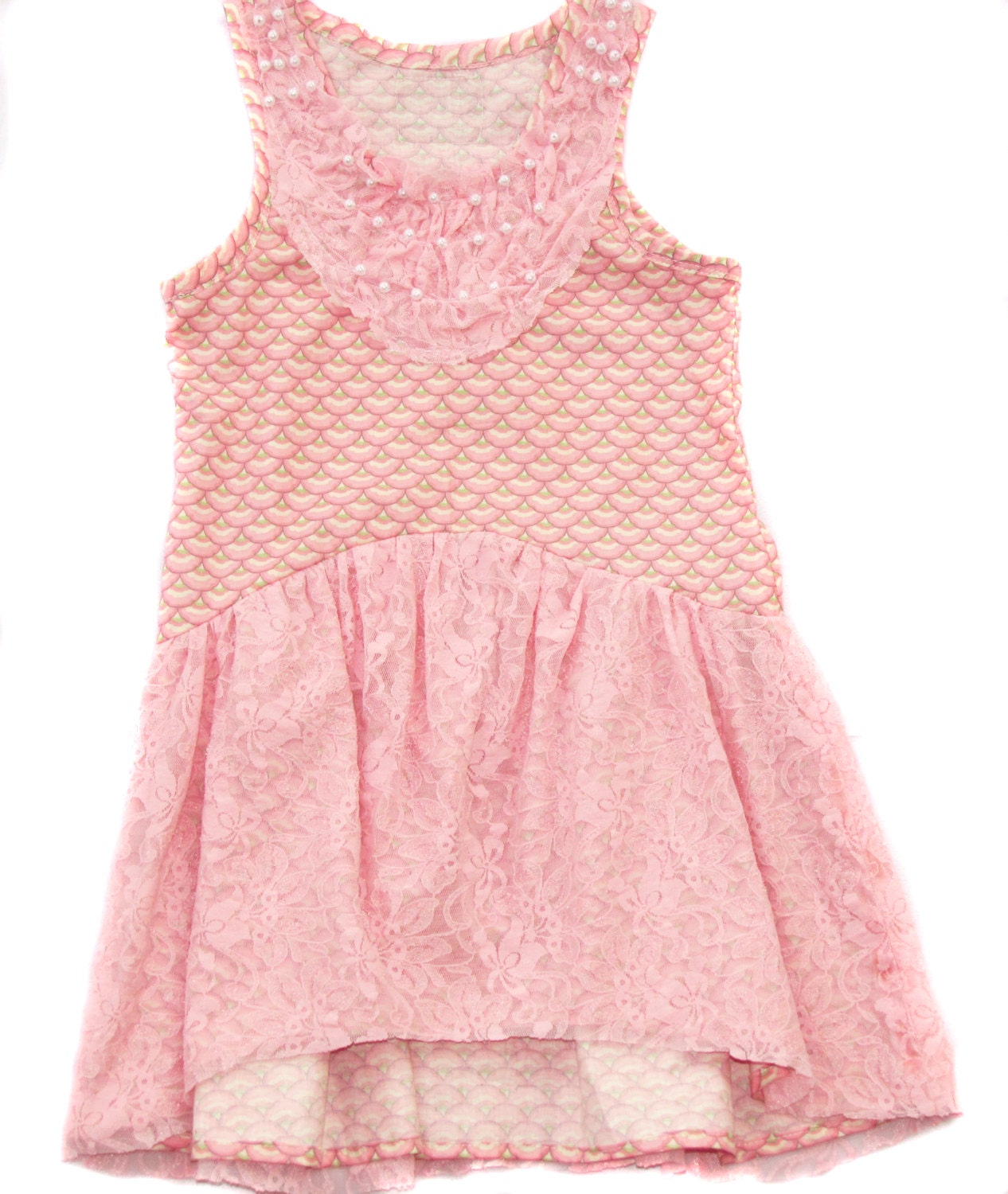 Ariel Pearl and lace dress size 4t