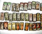 CLEARANCE Wholesale Lot 32 Altered Dominoes Fun Funky Humorous Christmas