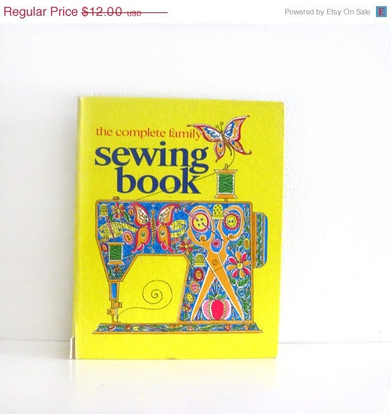 ON SALE Vintage 1970s Complete Family Sewing Book Binder