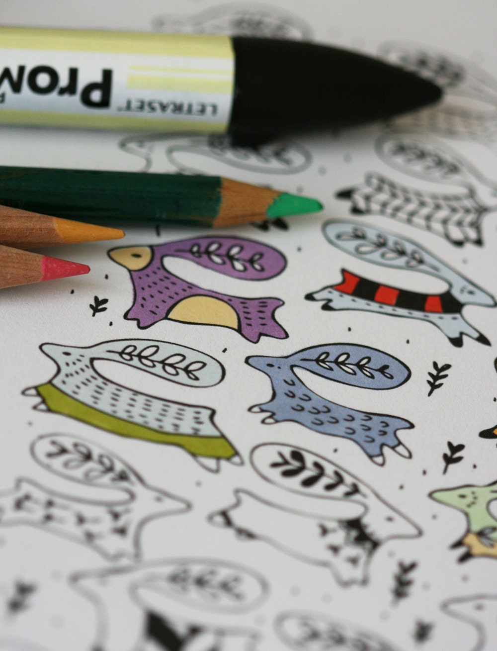 Colour In Collaboration No. 5 - Printable Colour In Pages