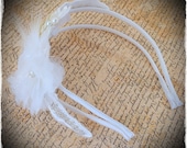 Ivory Lace and Corsage Bridal Hairband