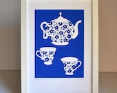 Teapot print - large A4 print