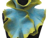 Flamenco Felt Scarf - Spring -  Reversible