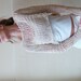 Neutral linen/cotton cropped grunge thumb hole sweater