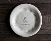 8" plate with chair sketch (i think that every chair . . . ) 2..