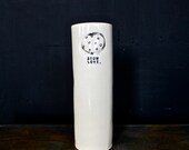 GROW LOVE porcelain vase.