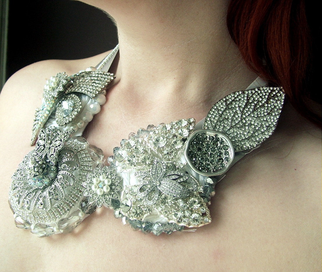 Belle of the ball -  OOAK Neckpiece - Ready to ship xx