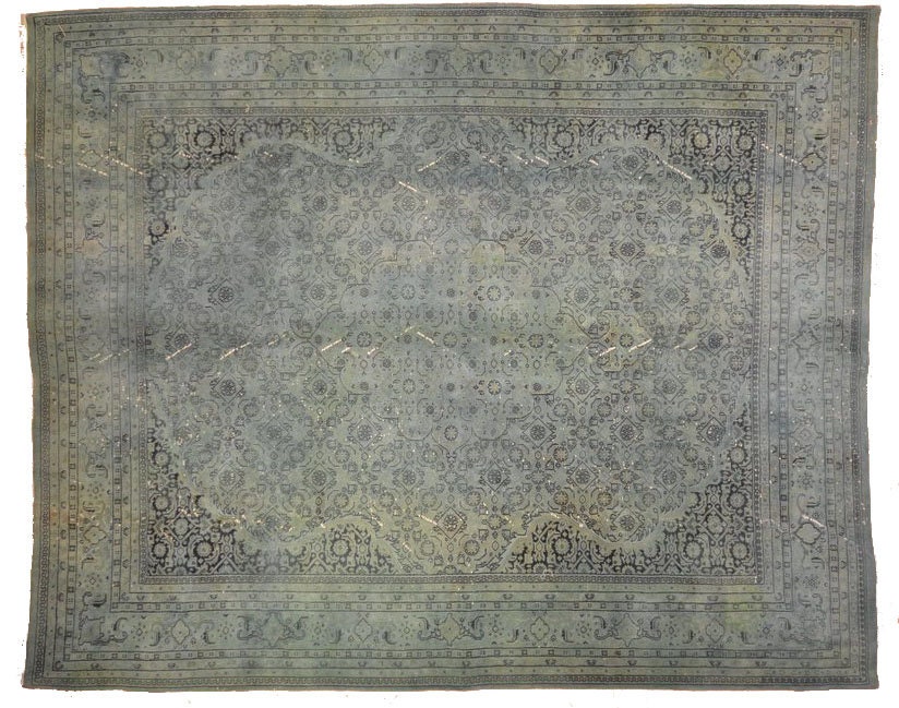 Grey Medallion Overdyed Rug