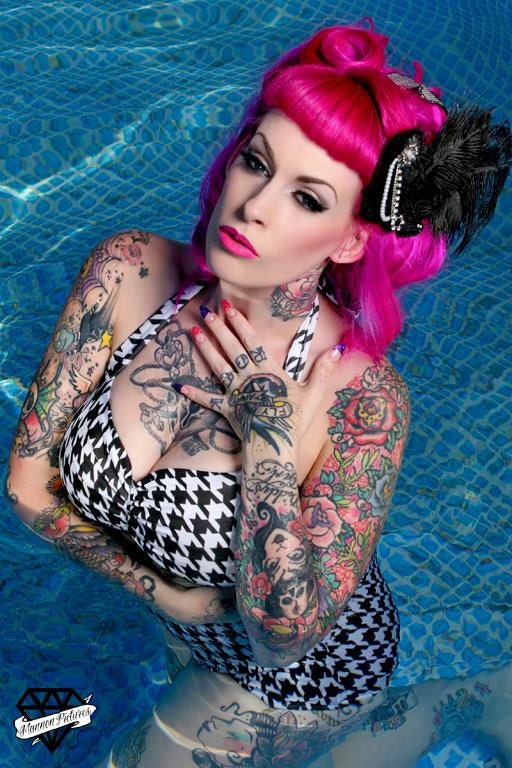 Houndstooth Black and white  Retro Pin up high waist bikini swimsuit size xs-xl