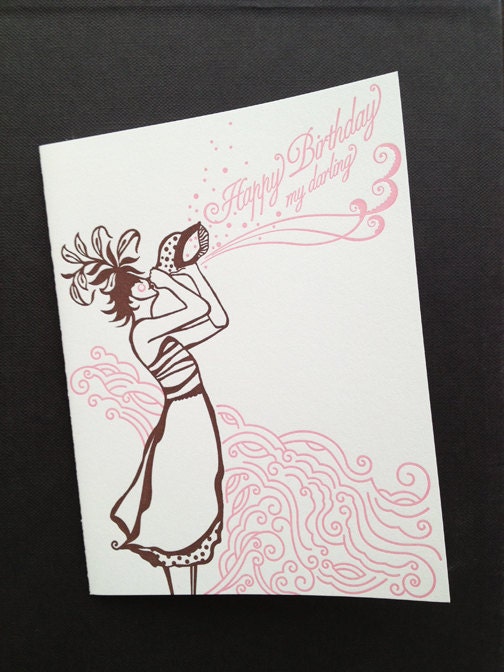 Letterpress Birthday Card